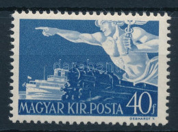 ** 1941 Széchenyi 40f "Zászló Nélküli Hajóárbóc" Lemezhiba - Altri & Non Classificati