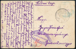 1941 Tábori Posta Képeslap "TÁBORI HIVATAL 43" + "M.KIR. I. LEV. JOD. EV. SÜTŐOSZLOP / ELLENŐRIZVE / Oszloppar" - Other & Unclassified