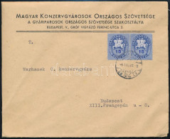 1946 (10. Díjszabás) Budapest Helyi Levél Lovasfutár 15 Ezer P Párral Bérmentesítve - Other & Unclassified