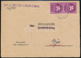 1946 (11. Díjszabás) Nyomtatvány Lovasfutár 30 Ezer P Párral Bérmentesítve - Other & Unclassified