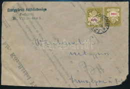 1946 (21. Díjszabás) Budapest Helyi Levél 100 és 200 Milliárd P Bélyeggel - Other & Unclassified