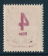 ** 1946 Forint-fillér Portó (I.) 4f Az értékjelzés Erős Gépszínátnyomatával - Sonstige & Ohne Zuordnung