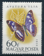 ** 1959 Lepke 60f Kettős Fehér Csík A Bal Oldali Lepkeszárnyon (6.000) - Altri & Non Classificati