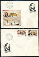 1988 Bélyegnap Vágott Sor és Vágott Blokk 2 Db FDC-n - Other & Unclassified