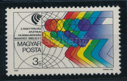 ** 1989 2. Fedett Pályás Atlétikai Világbajnokság, Budapest 1 Lyuksorral Alacsonyabb Bélyeg (3.000) - Other & Unclassified