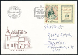 1990 Károli Biblia FDC, A Tervező Vertel József Aláírásával - Andere & Zonder Classificatie