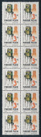 ** 1990 Postatörténet 3Ft Tekercsbélyeg összefüggő Függőleges 12-es Tömbben, Ritka! / Coil Stamp In Vertical Block Of 12 - Autres & Non Classés