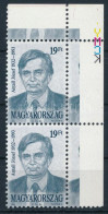 ** 1993 Antall József ívsarki Pár, A Bélyegábra Egy Része Az ívszélre Került, ívszéli Nyomdajelzéssel - Autres & Non Classés