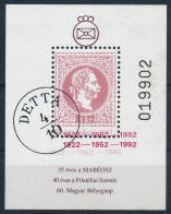 ** 1992/A7 Emlékív, A Képoldali Piros "1922-1951-1992" Felülnyomás 3-szoros. A Szakirodalomban Teljesen Ismeretlen, Vélh - Sonstige & Ohne Zuordnung