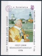 ** 1996 Apor Vilmos Sírjánál A Szentatya Imádkozik Emlékív - Autres & Non Classés