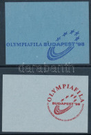 1996 +1997 OLYMPIAFILA BUDAPEST A Felülnyomás Próbanyomatai Papíron - Altri & Non Classificati