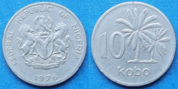 NIGERIA - 10 Kobo 1976 "Oil Palms" KM# 10.1 Republic (1963) - Edelweiss Coins - Nigeria