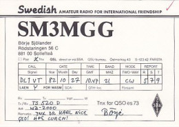 AK 185210 QSL - Sweden - Solleftea - Radio Amateur