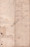 Huy/Wanze - Manuscrit 1731 Les Pères Augustins De Huy état Des Arrières Pour Des Biens Situés à Marneffe  (V2813) - Manuscripts