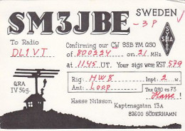 AK 185214 QSL - Sweden - Söderhamn - Radio Amateur