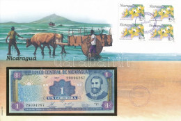 Nicaragua 1990. 1C Borítékban, Alkalmi Bélyeggel és Bélyegzéssel T:UNC Nicaragua 1990. 1 Cordoba In Envelope With Stamps - Sin Clasificación