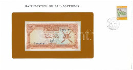 Omán 1977. 100B Felbélyegzett "Banknotes Of All Nations" Borítékban, Bélyegzéssel T:UNC  Oman 1977. 100 Baisa In "Bankno - Zonder Classificatie