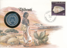 Dzsibuti 1986. 5Fr Al érme Felbélyegzett Borítékban, Bélyegzéssel, Német Nyelvű Tájékoztatóval T:AU Djibouti 1986. 5 Fra - Unclassified