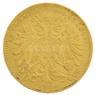 Ausztria 1896. 20K Au "Ferenc József" (6,77g/0.900) T:AU,XF Apró Ph /  Austria 1896. 20 Corona Au "Franz Joseph" (6.77g/ - Unclassified