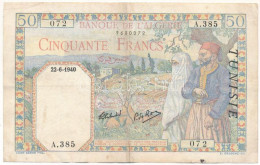 Algéria 1940. 50Fr "072 A.385" T:F Algeria 1940. 50 Francs "072 A.385" C:F - Unclassified