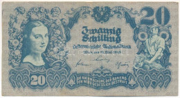 Ausztria 1945. 20Sch T:F  Austria 1945. 20 Schilling C:F  Krause P#116 - Unclassified