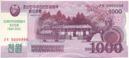 Észak-Korea 2018. 1000W "A KNDK Megalapításának 70. évfordulója" Emlék Bankjegy T:UNC North Korea 2018. 1000 Won "The 70 - Sin Clasificación