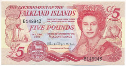 Falkland-szigetek 2005. 5P "B149943" T:AU Falkland Islands 2005. 5 Pounds "B149943" C:AU - Unclassified