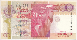 Seychelles-szigetek 1998-2010. 100R "AA001944" T:UNC Seychelles 1998-2010. 100 Rupees "AA001944" C:UNC Krause 39. - Unclassified