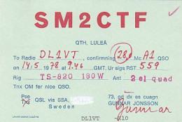 AK 185223 QSL - Sweden - Radio Amateur