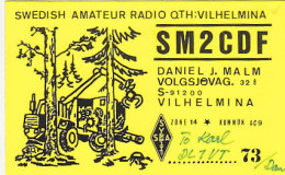 AK 185225 QSL - Sweden - Vilhelmina - Radio Amateur