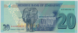 Zimbabwe 2020. 20$ "AG8889819" T:UNC Zimbabwe 2020. 20 Dollars "AG8889819" C:UNC Krause P#104 - Ohne Zuordnung