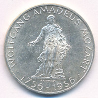 Ausztria 1956. 25Sch Ag "Wolfgang Amadeus Mozart Születésének 200. évfordulója" T:AU Austria 1956. 25 Schilling Ag "200t - Non Classificati