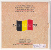 Belgium 1990. 50c-50Fr (10xklf) Forgalmi Sor Karton Dísztokban, Eredeti Bontatlan Fóliacsomagolásban, Minden Névértékből - Unclassified