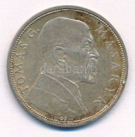 Csehszlovákia 1928. 10K Ag "Masaryk" T:AU,XF Patina Czechoslovakia 1928. 10 Korun Ag "Masaryk" C:AU,XF Patina  Krause KM - Zonder Classificatie