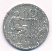 Csehszlovákia 1931. 10K Ag T:XF,VF Karc Czechoslovakia 1931. 10 Korun Ag C:XF,VF Karc - Zonder Classificatie