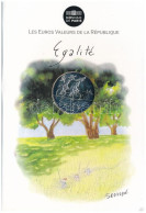 Franciaország 2014. 10E Ag "A Köztársaság értékei Sorozat - Egyenlőség - Nyár" Forgalomba Nem Került Emlékkiadás Karton  - Unclassified