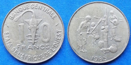 WEST AFRICAN STATES - 10 Francs 1985 "People Getting Water" KM# 10 Federation Standard Coinage - Edelweiss Coins - Autres – Afrique