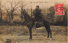 Coëtquidan * Carte Photo * Militaria * Soldat Cavalier Militaire Régiment ? * 1911 * Militaria - Guer Coetquidan