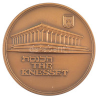 Izrael ~1989. "Jeruzsálem" Peremen Jelzett, Bronz Emlékérem (70mm) T:1- Israel ~1989. "Jerusalem" On The Edge Hallmarked - Unclassified