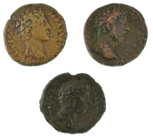 Római Birodalom / Róma / Marcus Aurelius ~140-180. As Bronz (3db) T:VF,F Roman Empire / Rome / Marcus Aurelius ~140-180. - Unclassified