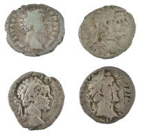 Római Birodalom ~II-III. Század 4db-os Denarius Ag érme Tétel, Benne Antoninus Pius, Marcus Aurelius T:F Roman Empire ~2 - Unclassified