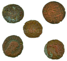 Római Birodalom / Egyiptom ~I-II. Század 5db-os Bronz érmetétel T:VF,F Roman Empire / Egypt ~1st-2nd Century 5pcs Bronze - Unclassified