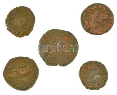 Római Birodalom / Egyiptom ~I-II. Század 5db-os Bronz érmetétel T:VF,F Roman Empire / Egypt ~1st-2nd Century 5pcs Bronze - Ohne Zuordnung