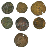Római Birodalom 7db Bronz Sestertius, Dupondius és As érmékből álló Tétel, Közte Hamisak Is! T:F,VG Roman Empire 7pcs Br - Non Classés
