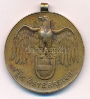 Ausztria 1932. "Osztrák Háborús Emlékérem" Bronz Emlékérem Mellszalag Nélkül T:XF Austria 1932. "Great War Commemorative - Sin Clasificación