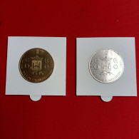 PIECES 1 ET 2 EURO TEMPORAIRE VILLE DE PONT A MOUSSON - Euros Of The Cities