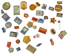 34db-os Vegyes Szovjet Kitűző és Jelvény Tétel T:vegyes 34pcs Of Mixed Soviet Badge Lot C:mixed - Non Classés