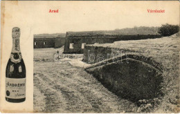 T2 1909 Arad, Várrészlet, Andrényi Pezsgő Reklám / Castle, Champagne Advertisement - Non Classificati