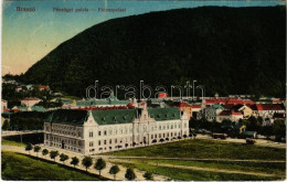 T2/T3 1917 Brassó, Kronstadt, Brasov; Pénzügyi Palota, Városi Vasút állomása. Vasúti Levelezőlapárusítás 44. Sz. - 1916. - Sin Clasificación