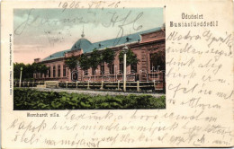 T2/T3 1906 Buziásfürdő, Baile Buzias; Bernhardt Villa. Nosek Gusztáv Kiadása (fl) - Unclassified